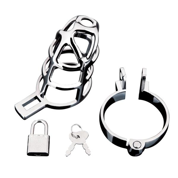 Enslave Cock Cage - Cage de Chasteté - Blue Line – Image 3