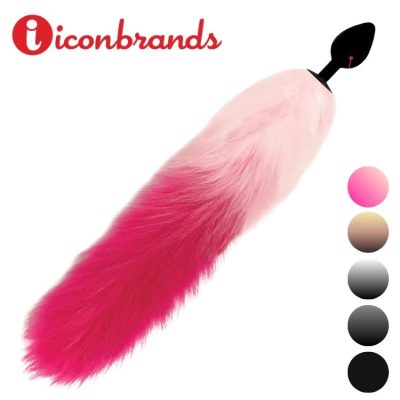 Plug anal en silicone avec queue de renard Foxy Icon Brands