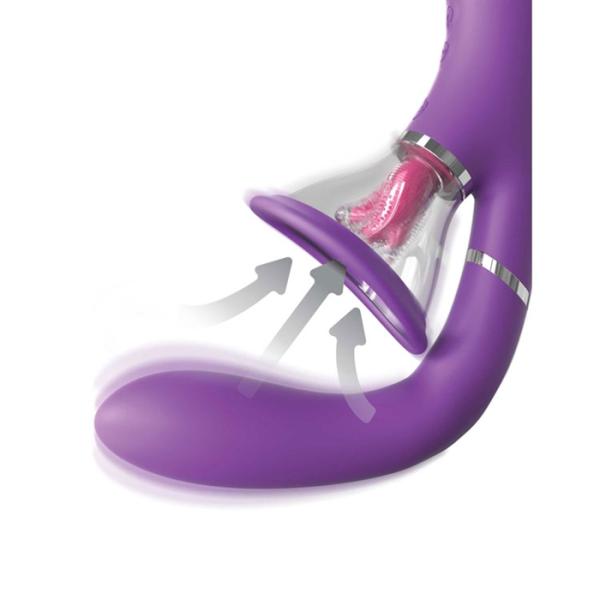 Her Ultimate Pleasure Pro activé avec vibrations pour le point G.