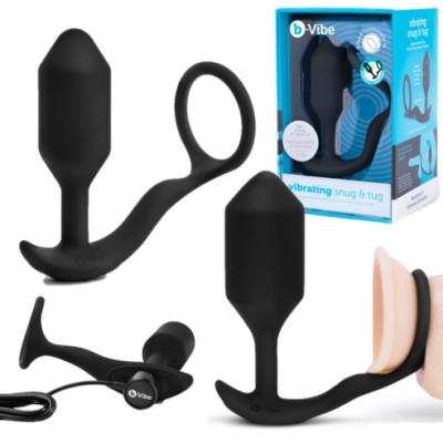 Vibrating Snug & Tug - Anneau avec Stimulateur Anal Vibrant - B-Vibe