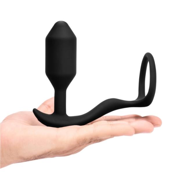 Vibrating Snug & Tug - Anneau avec Stimulateur Anal Vibrant - B-Vibe – Image 2