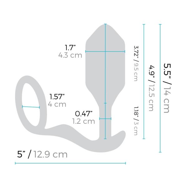 Vibrating Snug & Tug - Anneau avec Stimulateur Anal Vibrant - B-Vibe – Image 5
