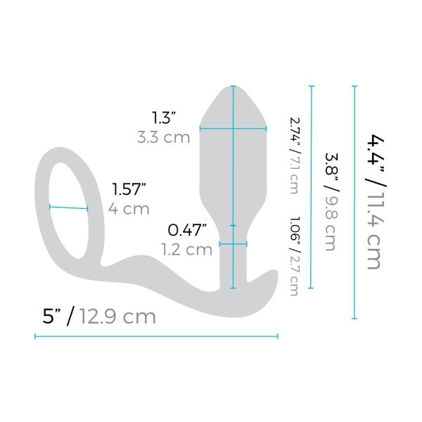Vibrating Snug & Tug - Anneau avec Stimulateur Anal Vibrant - B-Vibe – Image 4