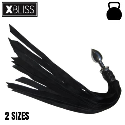 Plug anal métallique avec queue en suède XBliss