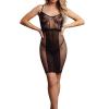 Knee-Length Lace and Fishnet Dress - 037 - Le Désir – Image 2