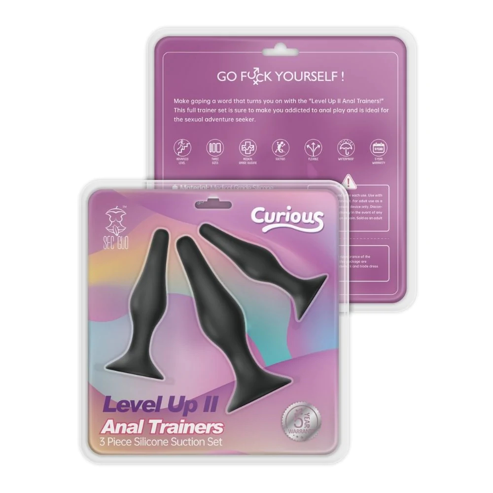 Level II Anal Trainers - Curious - Ensemble de Plugs Anales - SecGuo