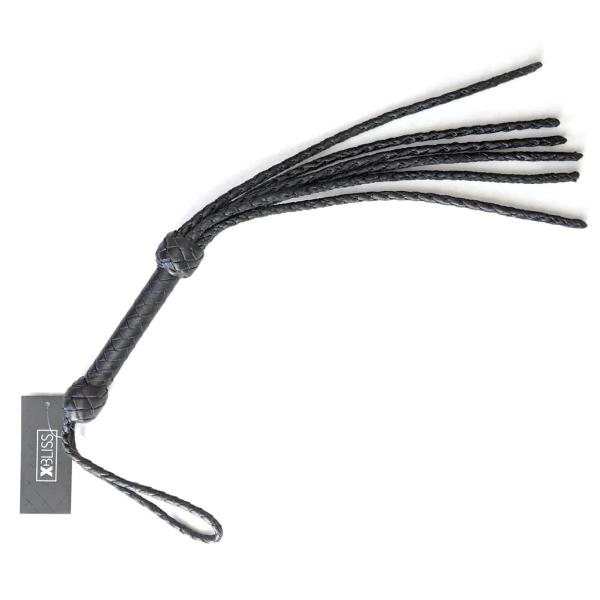 Mini 6 Strand Leather Flogger - Fouet Tressé en Cuir - Xbliss