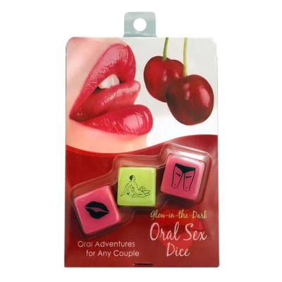 Oral Sex Dice - Glow-in-the-Dark - Jeu Coquin - Kheper Games