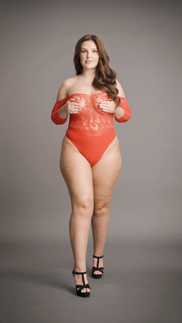 Presents Rhinestone Off Shoulder Body - 005X - Grande Taille - Le Désir – Image 3
