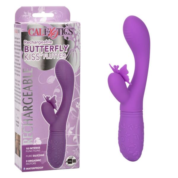 Rechargeable Butterfly Kiss Flutter - Vibrateur Double Stimulation - Calexotics – Image 7