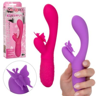 Rechargeable Butterfly Kiss Flutter - Vibrateur Double Stimulation - Calexotics