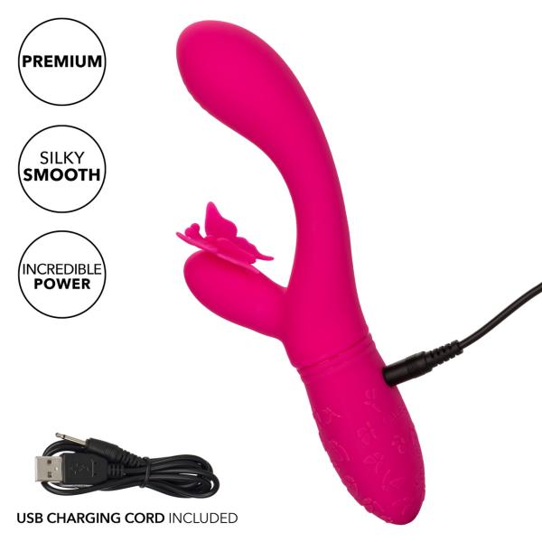 Rechargeable Butterfly Kiss Flutter - Vibrateur Double Stimulation - Calexotics – Image 4