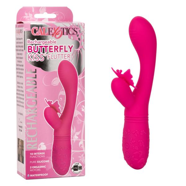 Rechargeable Butterfly Kiss Flutter - Vibrateur Double Stimulation - Calexotics – Image 6