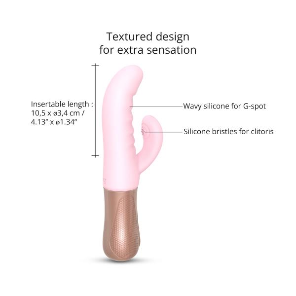 Sassy Bunny - Vibrateur Double Stimulation - Action de Poussée - Love to Love – Image 4