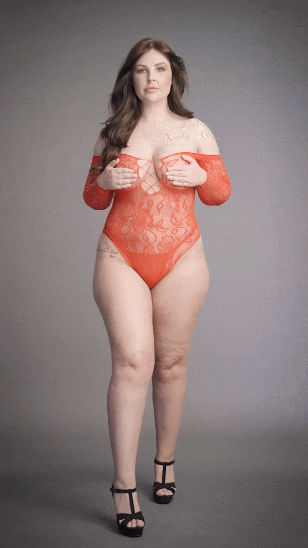 Wonder Rhinestone Bodysuit - 004X - Grande Taille - Le Désir – Image 3