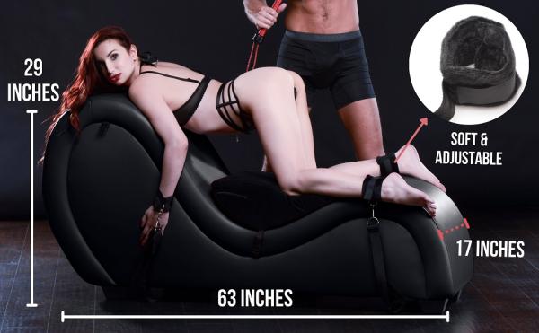 Kinky Couch Sex Lounge Rouge - Ameublement Sexuel - Master Series – Image 10