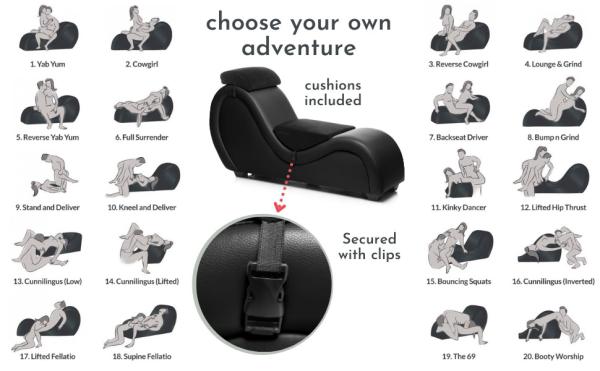 Kinky Couch Sex Lounge Rouge - Ameublement Sexuel - Master Series – Image 6
