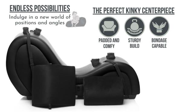 Kinky Couch Sex Lounge Rouge - Ameublement Sexuel - Master Series – Image 5
