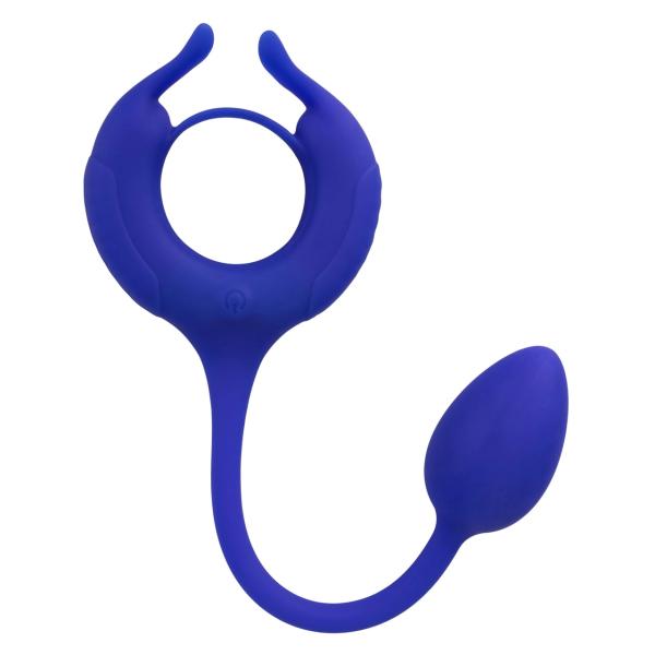 Plug And Play Weighted Cock Ring - Admiral - Anneau avec Stimulateur Anal - CalExtotics – Image 2