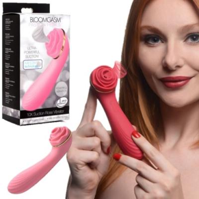 10x Suction Rose - Masseur 2-en-1 - Vibration et Succion - Bloomgasm