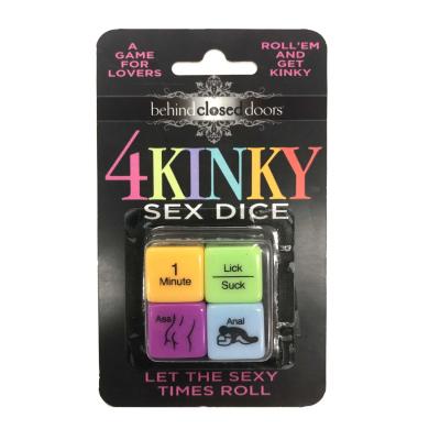 4Kinky Sex Dice – Jeu pour Couple – Behind Closed Doors