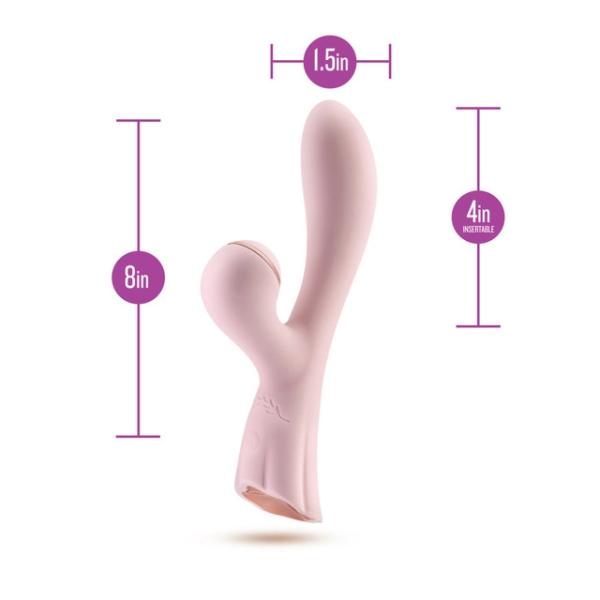 Isabelle - Lush - Vibrateur Double Stimulation avec Impulsions d'Air - Blush – Image 4