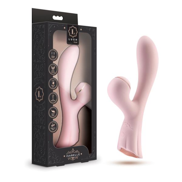 Isabelle - Lush - Vibrateur Double Stimulation avec Impulsions d'Air - Blush