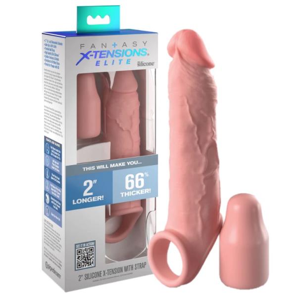 Silicone X-tension with Strap - Extension Pénis - Fantasy-Xtensions Elite