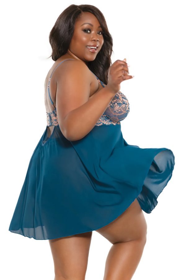 Nuisette et String - 23118X - Grande Taille - Coquette – Image 2