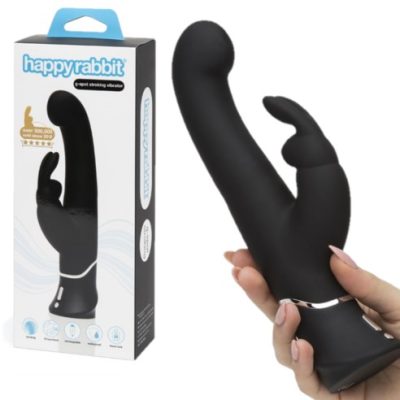 G-Spot Stroking Vibrator - Vibrateur Double Stimulation - Happy Rabbit