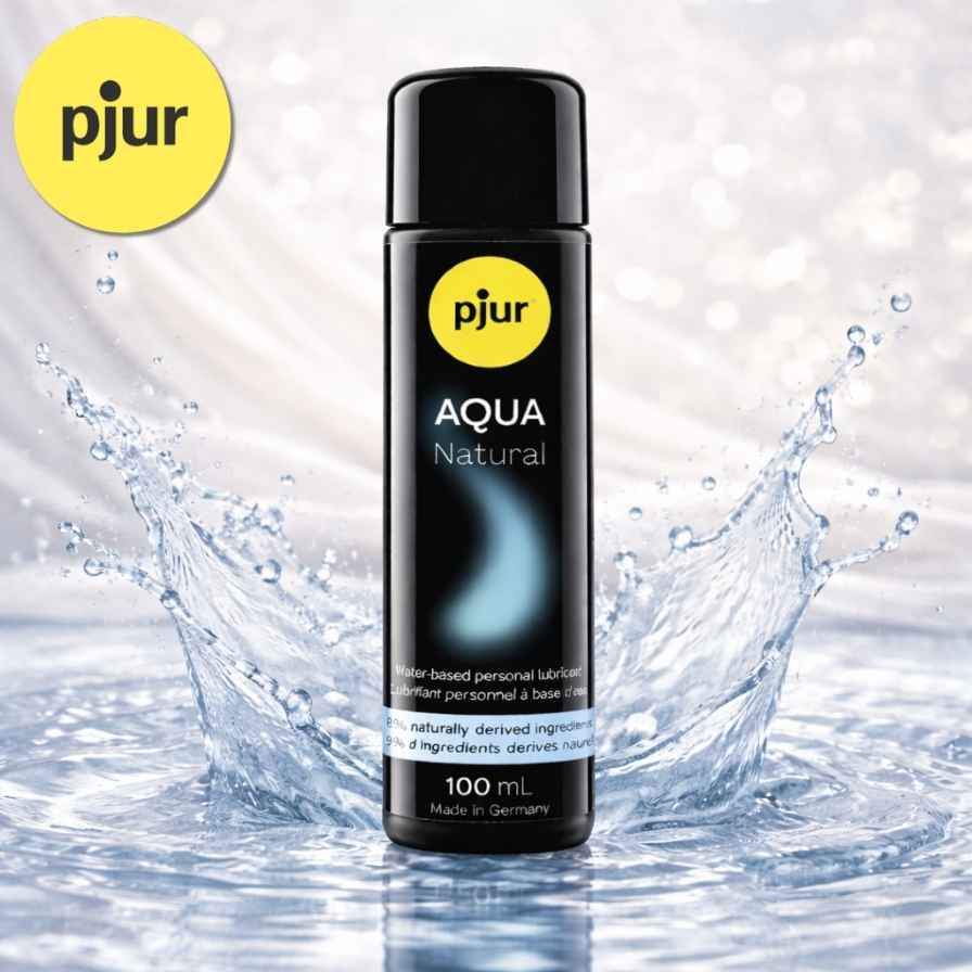 pjur AQUA Natural lubrifiant à base d’eau 99,5% naturel à la glycérine végétale