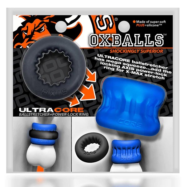Ultra Core BallStretcher+Power Lock Ring - Anneau et Extenseur de Testicules - Oxballs