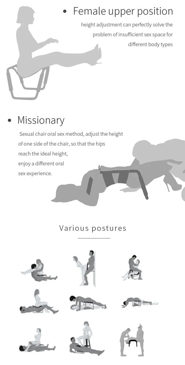 Detachable Sex Chair - Chaise de Positions Sexuelles – Image 9