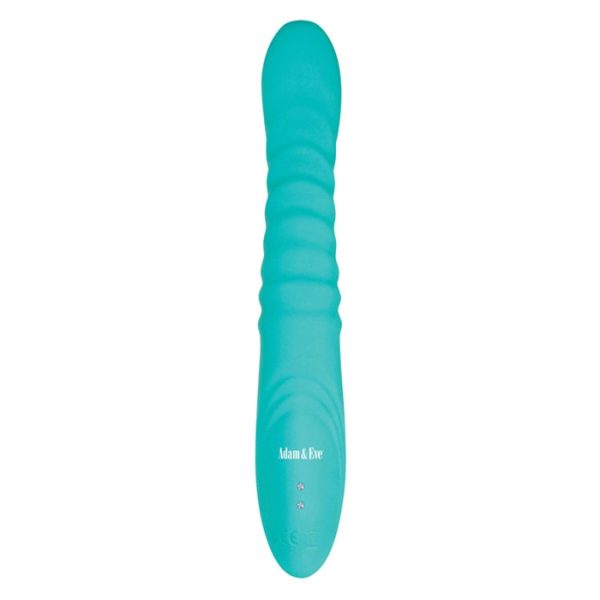 Heat Me Up Warming Rabbit Thrusting Vibrator - Vibrateur Double Stimulation - Adam & Eve – Image 3