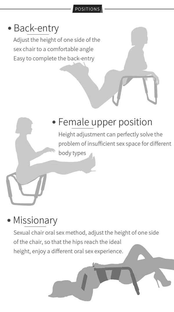 Love Chair Bathroom Style 2 - Chaise de Positions Sexuelles – Image 11