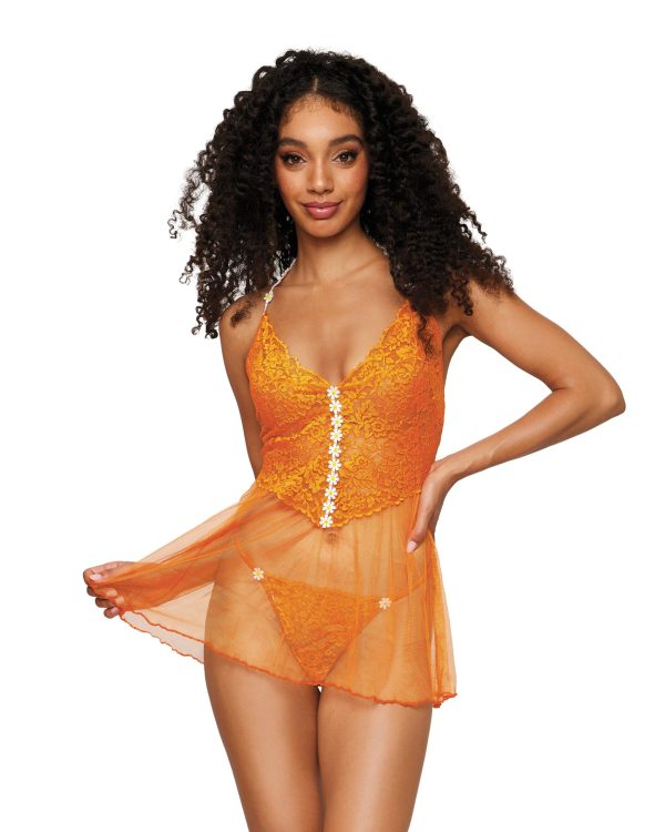 Babydoll en Mesh - 12998 - Dreamgirl