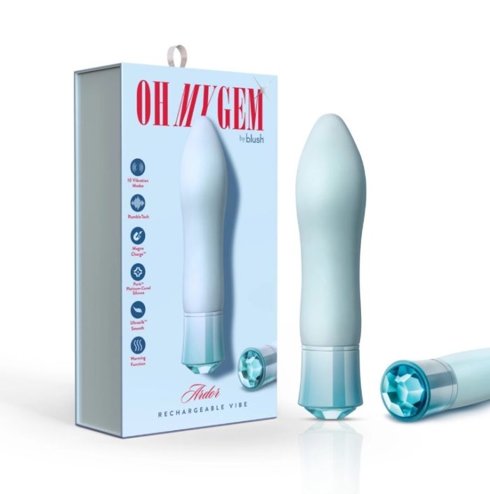 Ardor - Oh My Gem - Vibrateur Classique Réchauffant - Blush
