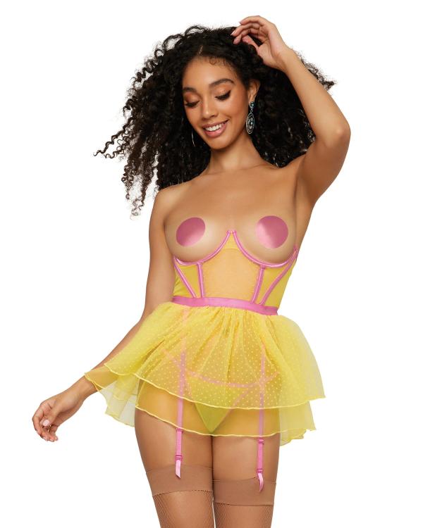 Babydoll avec Buste Ouvert - 12988 - Dreamgirl – Image 2