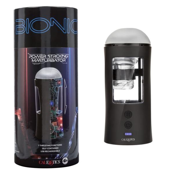 Enveloppez-vous d'un plaisir à la pointe de la technologie avec le puissant masturbateur Power Stroking Masturbator de la collection Bionic de CalExotics.