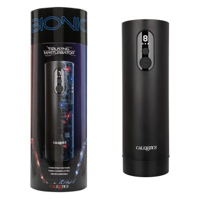 Enveloppez-vous d'un plaisir à la pointe de la technologie avec le puissant masturbateur Thrusting Masturbator de la collection Bionic.