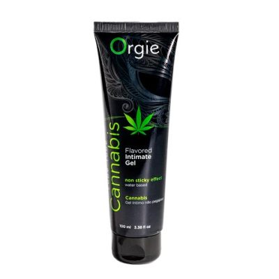 Cannabis Lube Tube de la collection Orgie est un gel intime à base d'eau comestible