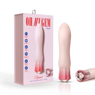 Elegant - Oh My Gem - Vibrateur Classique Réchauffant - Blush