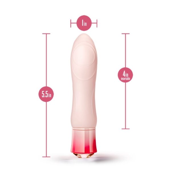 Elegant - Oh My Gem - Vibrateur Classique Réchauffant - Blush – Image 3