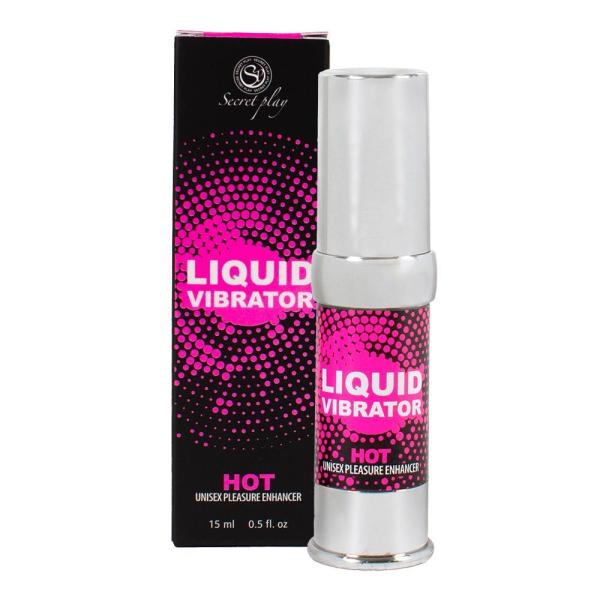 Liquid Vibrator Hot de Secret Play est un gel intime avec un arôme de fraise à la crème fouettée qui produit des sensations stimulantes en raison de son effet de chaleur et des ondes de vibration.