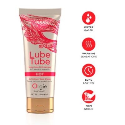 Hot Lube Tube de la collection Orgie est un gel intime à base d'eau aux effets chauffants et durables.