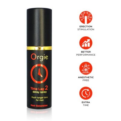 Le spray Time Lag 2 de la collection Orgie est la nouvelle génération du spray classique Time Lag Delay.