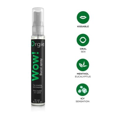 Wow! Mint Ice de la collection Orgie fait passer le baiser au niveau supérieur et stimule les plaisirs du sexe oral avec sa sensation sensorielle glaciale excitante.