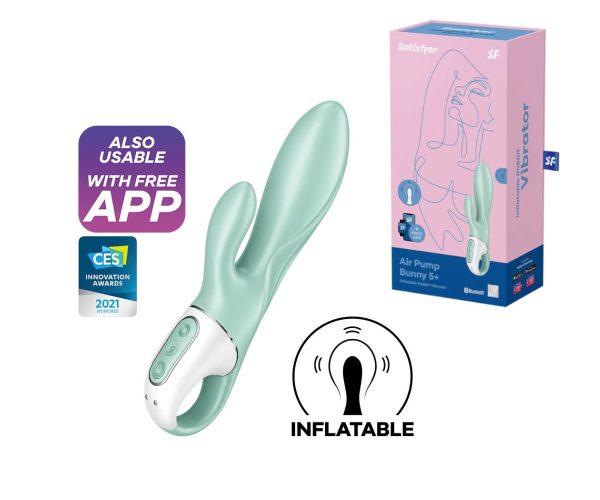 Air Pump - Bunny 5+ - Vibrateur Double Stimulation Gonflable - Satisfyer