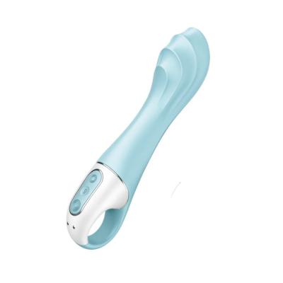 Le Air Pump Vibrator 5+ de Satisfyer vous fait profiter d’une tige gonflable graduellement ainsi que de puissantes vibrations, qui peuvent être utilisées indépendamment.