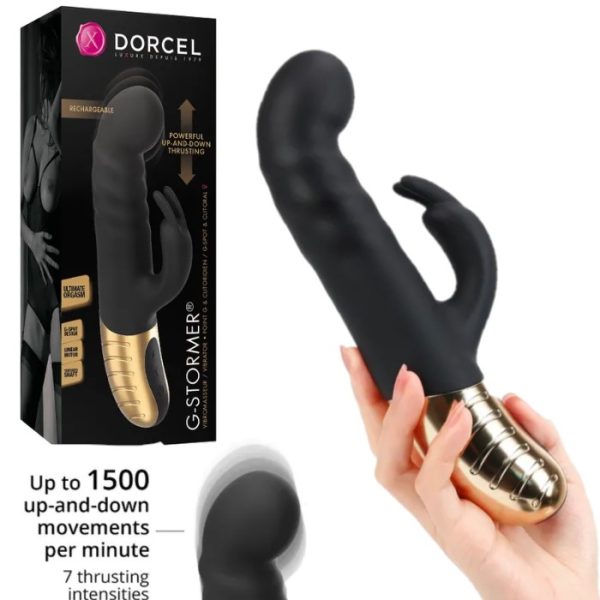 Découvrez les mouvement en va-et-vient du G-Stormer de Dorcel pour une parfaite stimulation du point G et du clitoris.